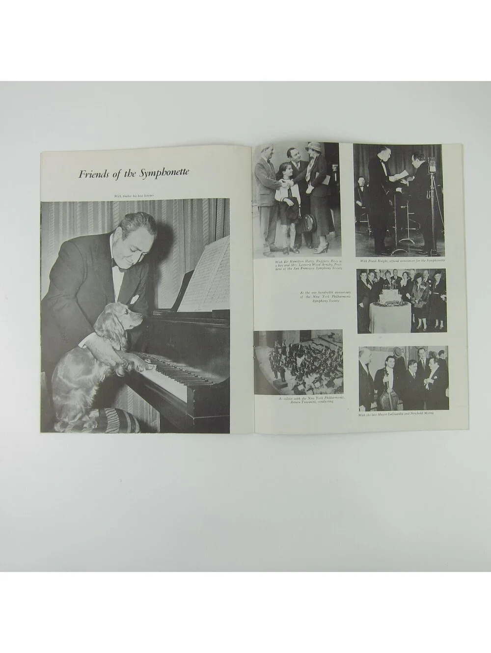 The Longines Symphonette Music Program Mishel Piastro Tour Booklet Vintage 1950s